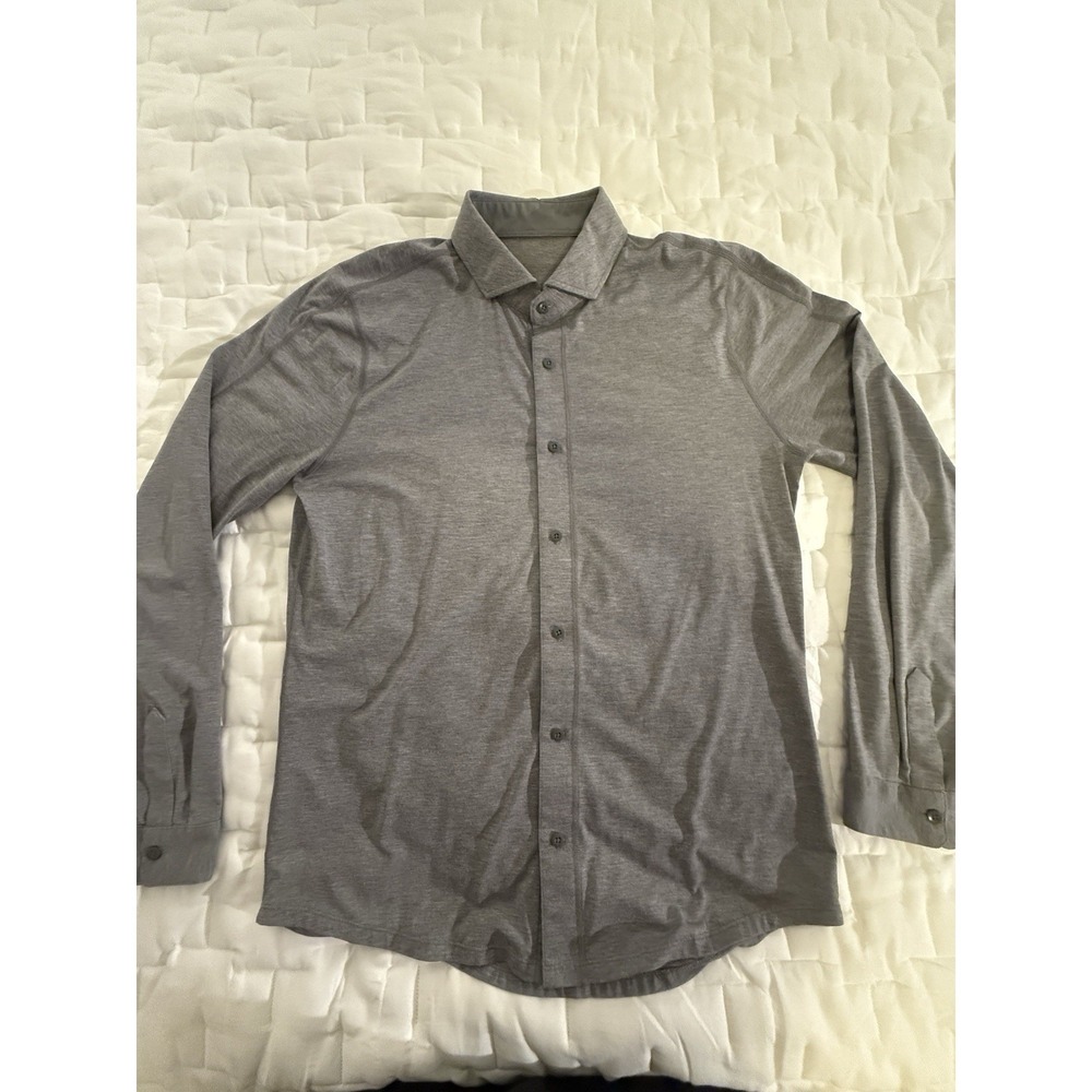 Lululemon Rival Button Up‎ Long Sleeve Shirt Mens Size Large Performance Stretch